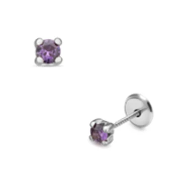 Fehér arany baba fülbevaló