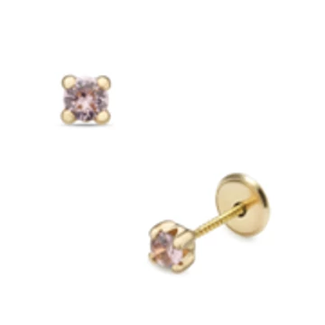 Csavaros végű baba fülbevaló