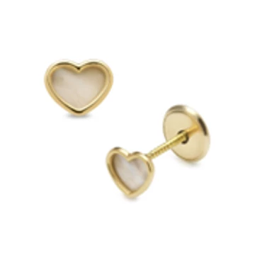 Csavaros végű baba fülbevaló