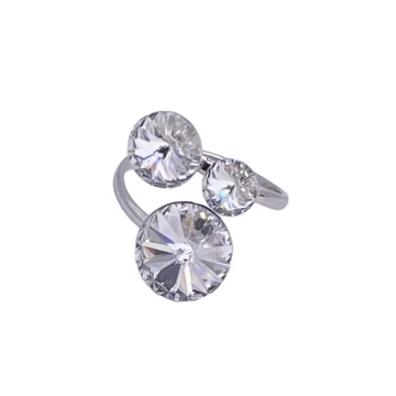 Swarovski kristályos ezüst gyűrű