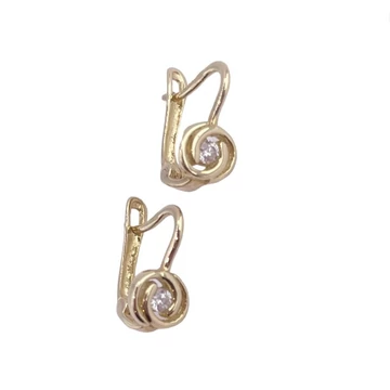 Sárga arany baba fülbevaló