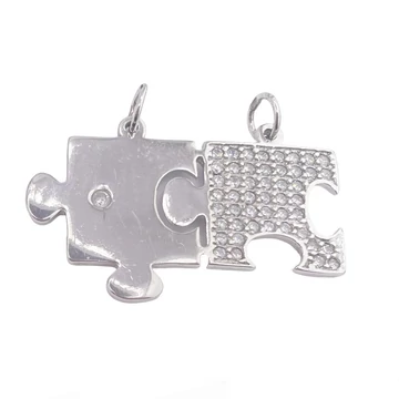 Ezüst törhető puzzle medál