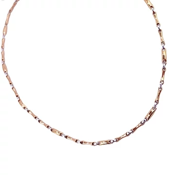 Rosé fehér arany nyaklánc