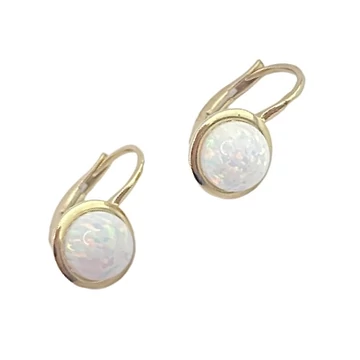 Opál köves arany fülbevaló