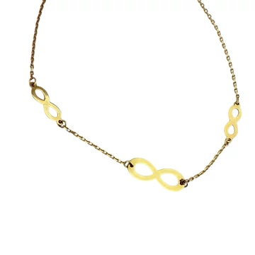 Arany karlánc végtelen jellel