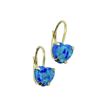 Opál köves arany fülbevaló