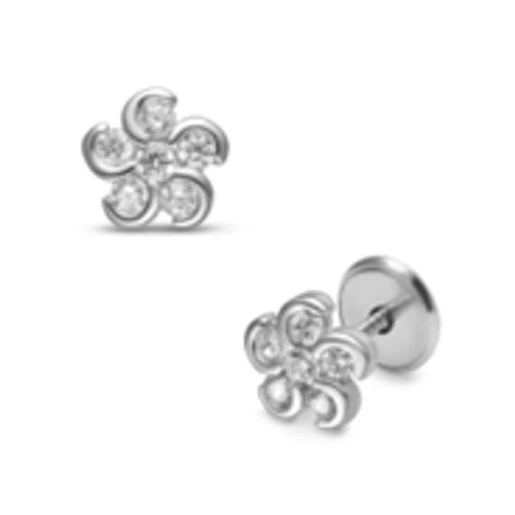 Fehér arany baba fülbevaló