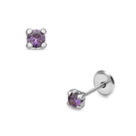 Fehér arany baba fülbevaló