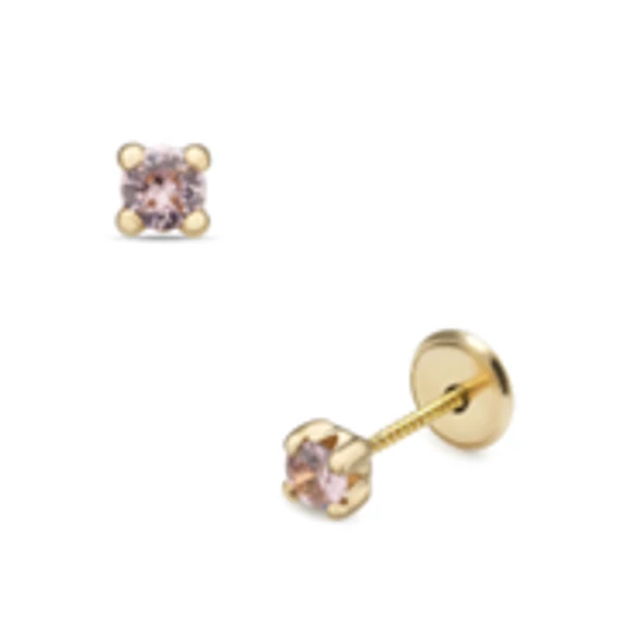 Csavaros végű baba fülbevaló